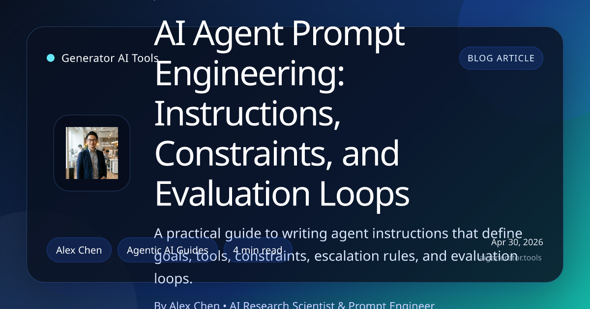 AI Agent Prompt Engineering: Instructions, Constraints