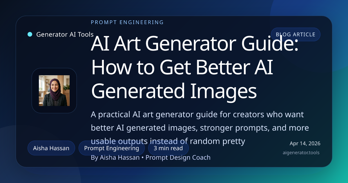 AI Art Generator Guide: How to Get Better AI Generated Images