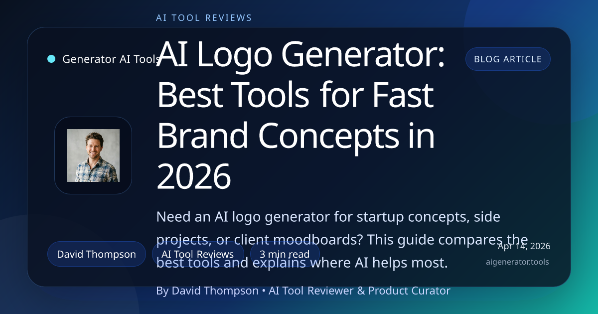AI Logo Generator: Best Tools for Fast Brand Concepts in 2026