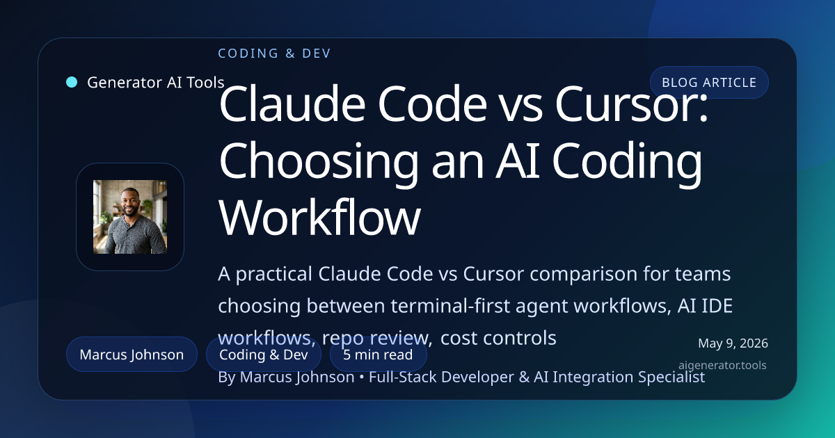 Claude Code vs Cursor: Choosing an AI Coding Workflow
