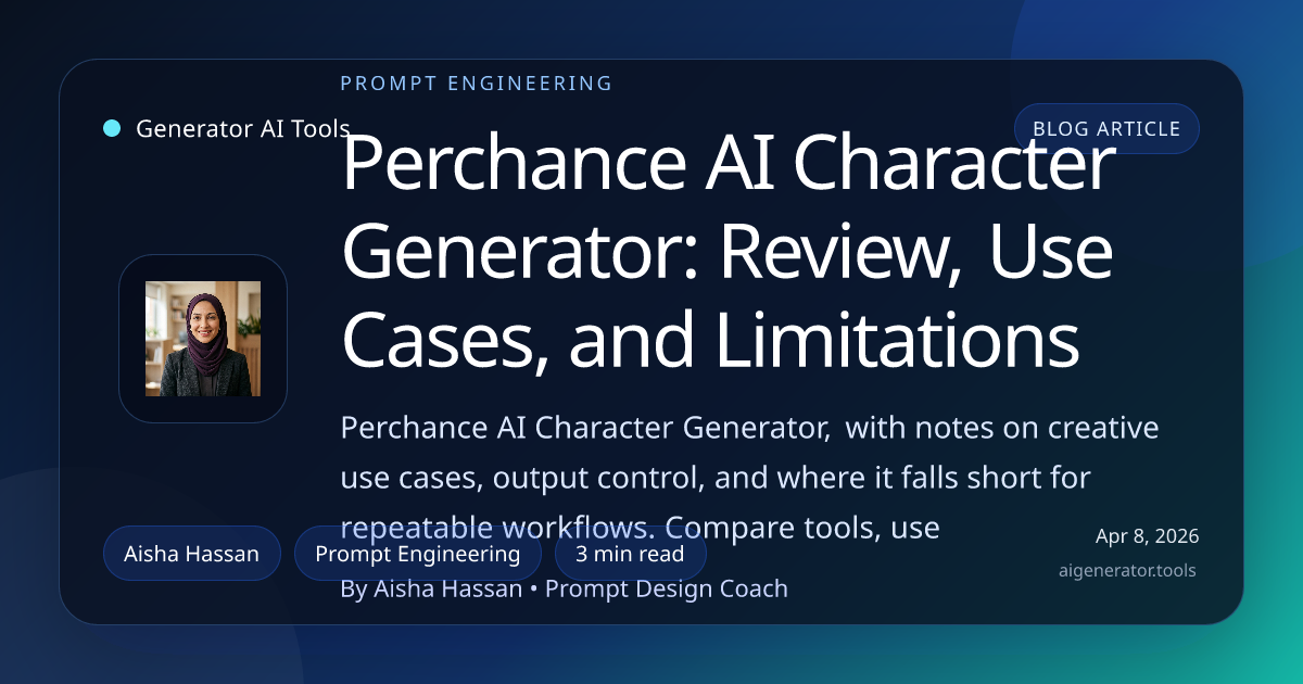 Perchance AI Character Generator: Review, Use Cases