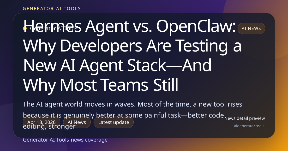 Hermes Agent vs. OpenClaw: Why Developers Are Testing a New AI