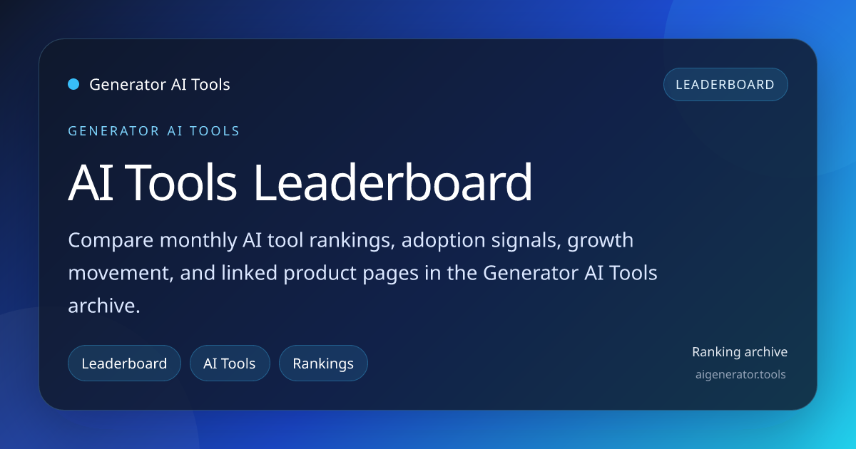 January 2026 AI Leaderboard | Generator AI Tools