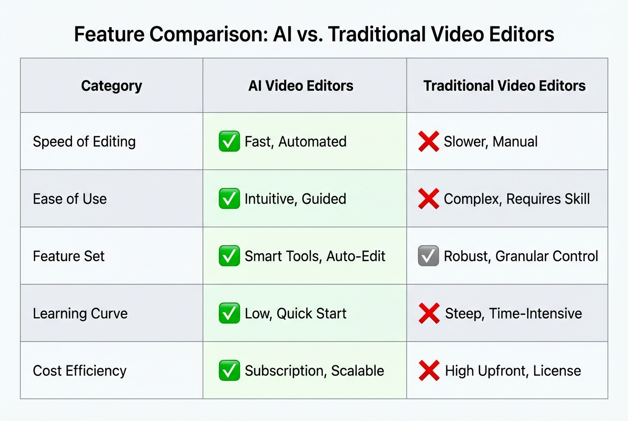 AI Video Editor vs Traditional Software: Which Is Better