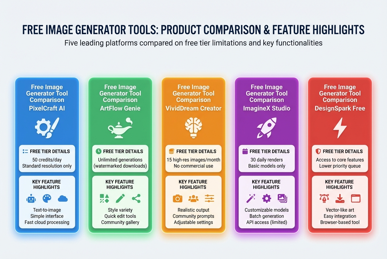 The 7 Best Free AI Image Generators - 生成器特点