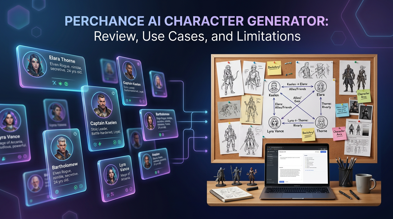 Perchance AI Character Generator: Review, Use Cases, and Limitations blog cover illustration