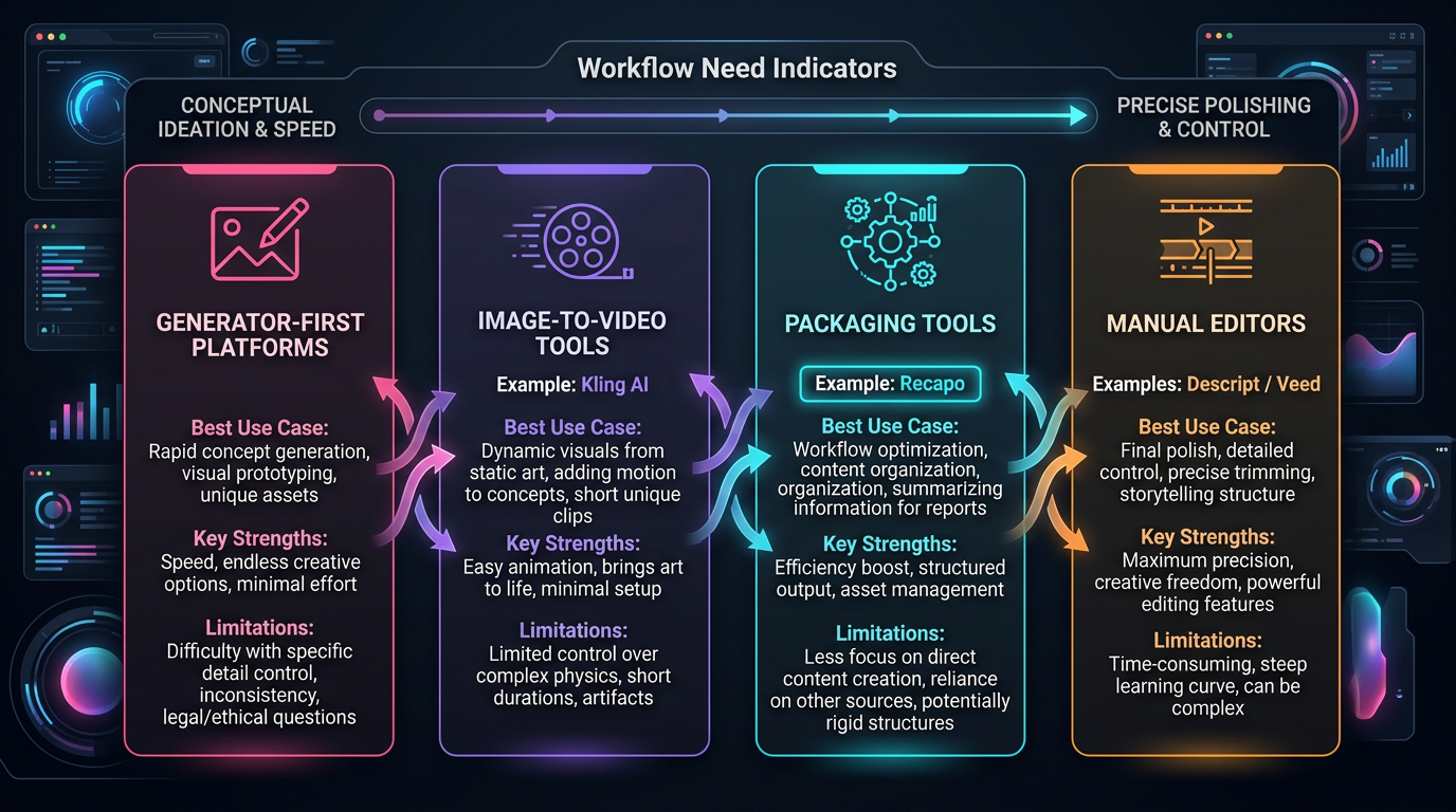 Quick answer: which kind of tool do you actually need? - Tool category comparison for NSFW-adjacent creator workflows