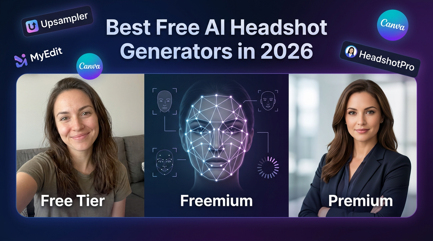 Best Free AI Headshot Generators in 2026 | Generator AI Tools