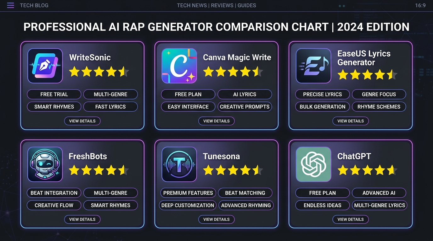 Useful tools for lyric ideation - Tool comparison for hooks, drafts, and rewrites