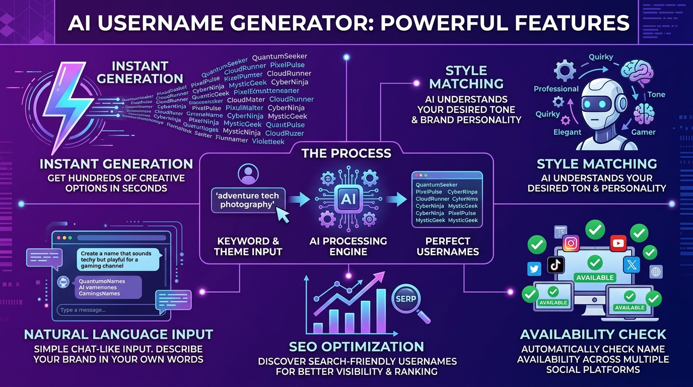 How different users should choose - Feature checklist for choosing a username generator workflow