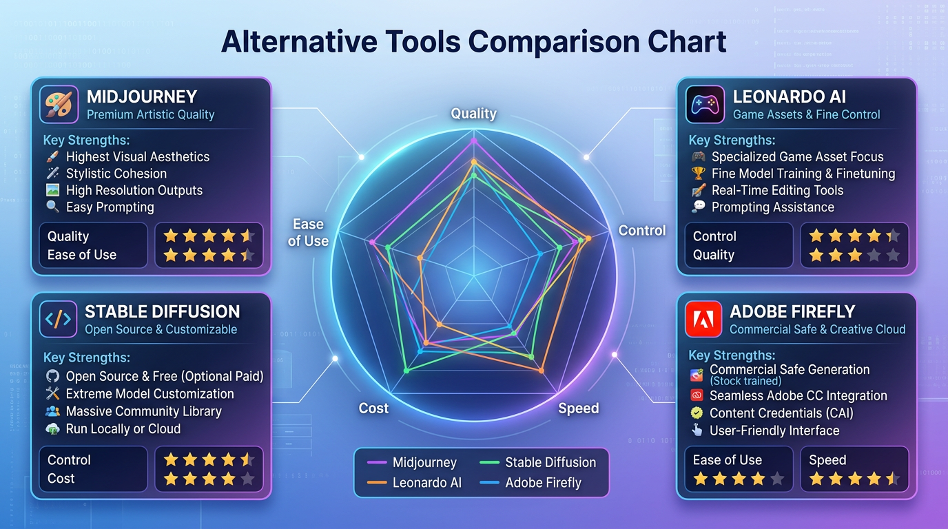 Alternatives worth considering - Alternative tools worth comparing with Bing AI Art Generator