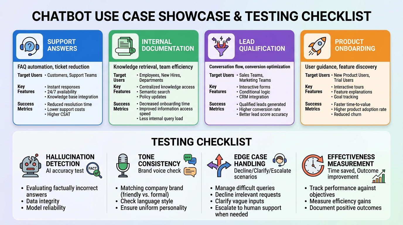 Decide what the chatbot is actually for - Useful chatbot use cases before you choose a stack
