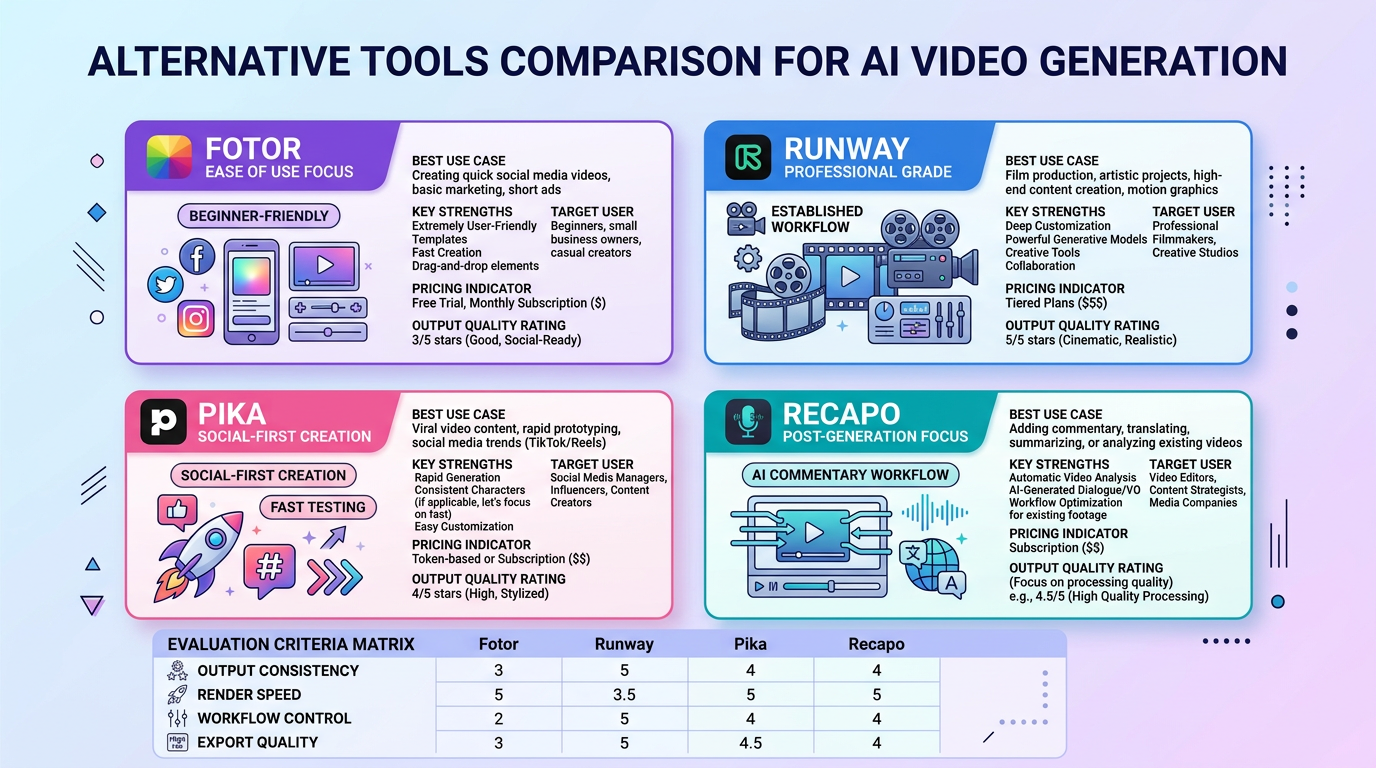 Alternatives worth considering - Alternative tools to compare against Fotor for video work