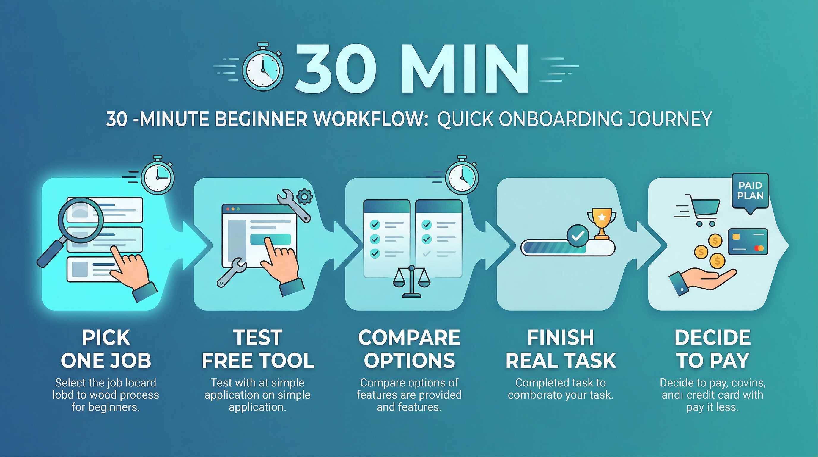 A simple 30-minute beginner workflow - A simple 30-minute workflow for testing AI tools before paying