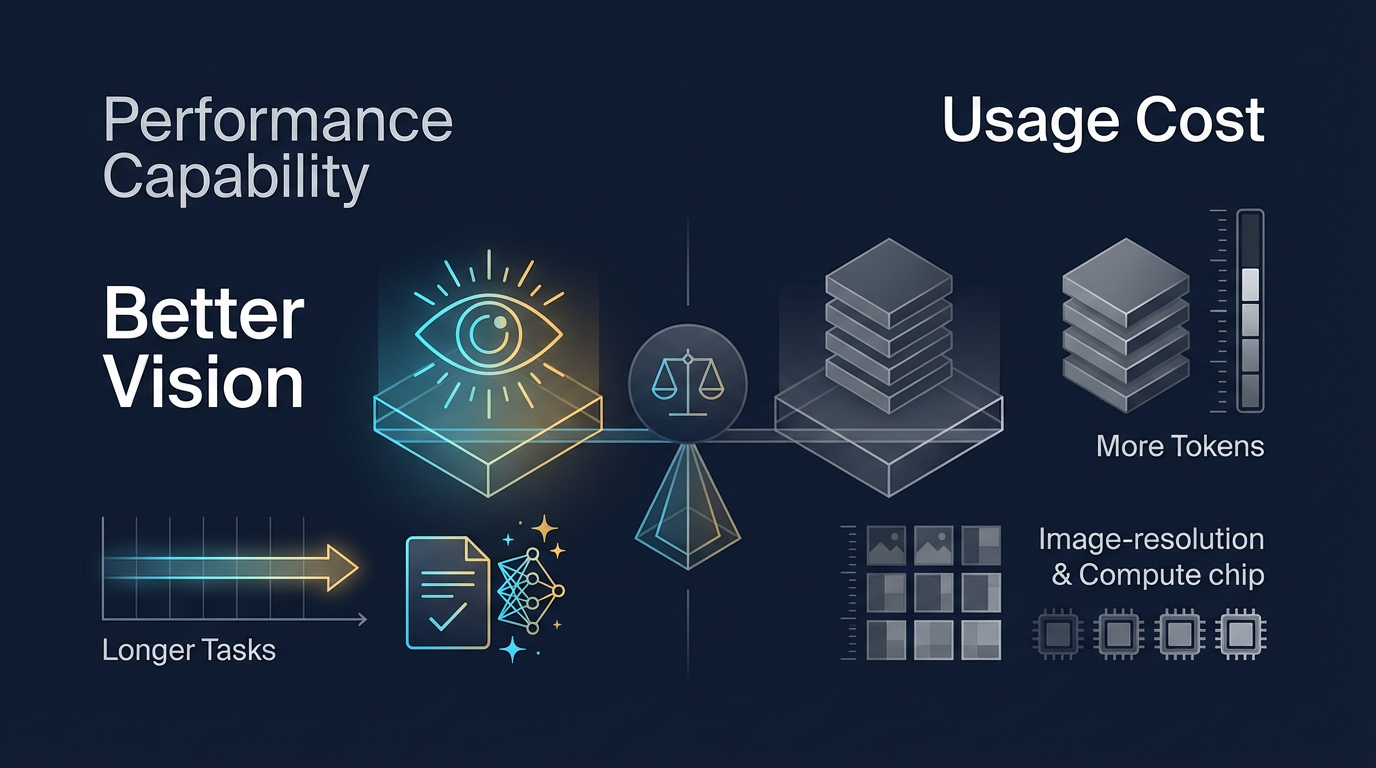 Claude Opus 4.7 performance capability versus usage cost and token tradeoff