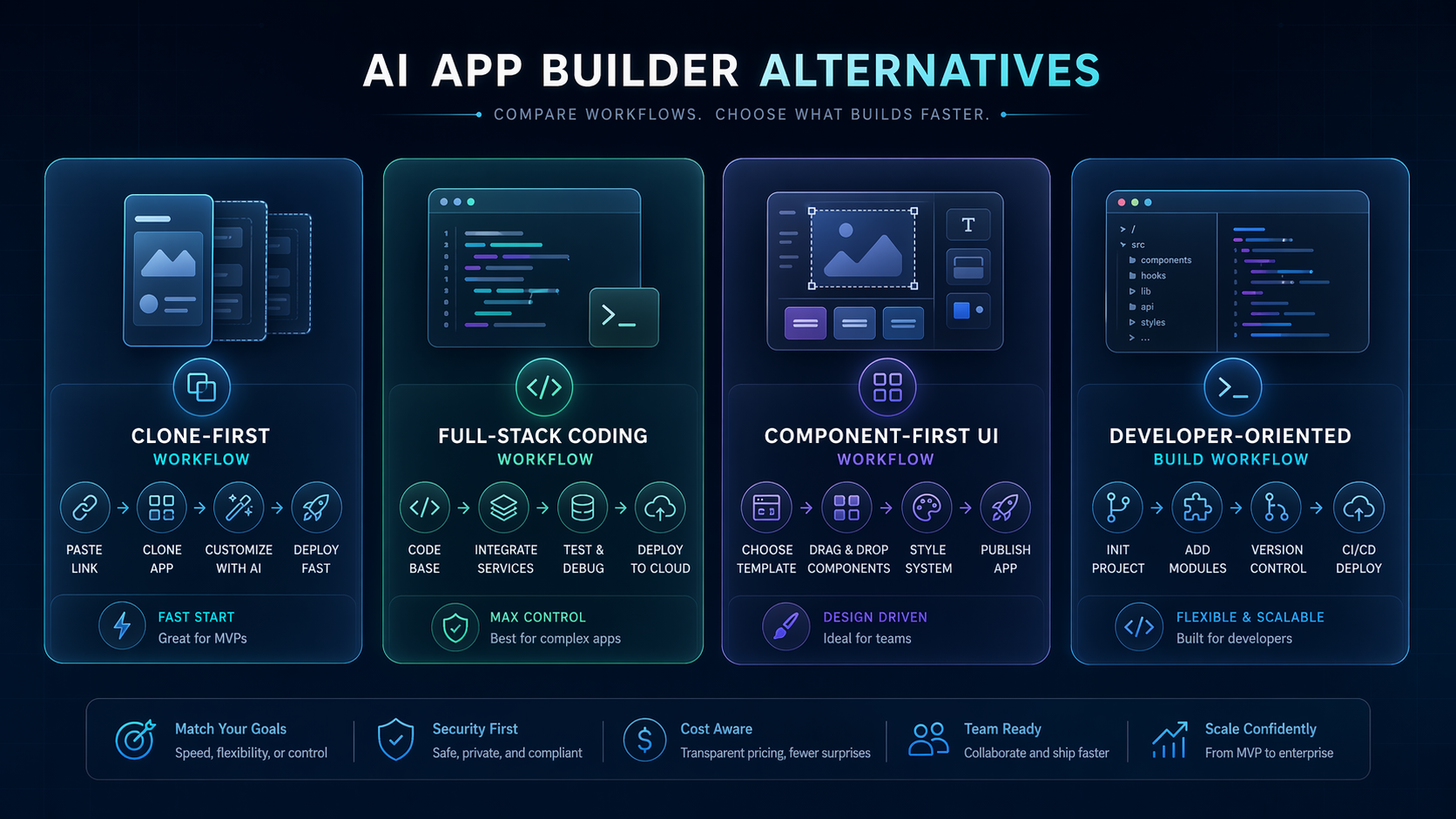 Same.new alternatives decision framework for Bolt.new v0 and Pythagora