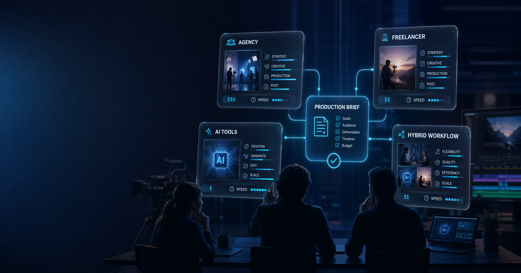 Video Production Services: How to Compare Options Faster blog cover illustration