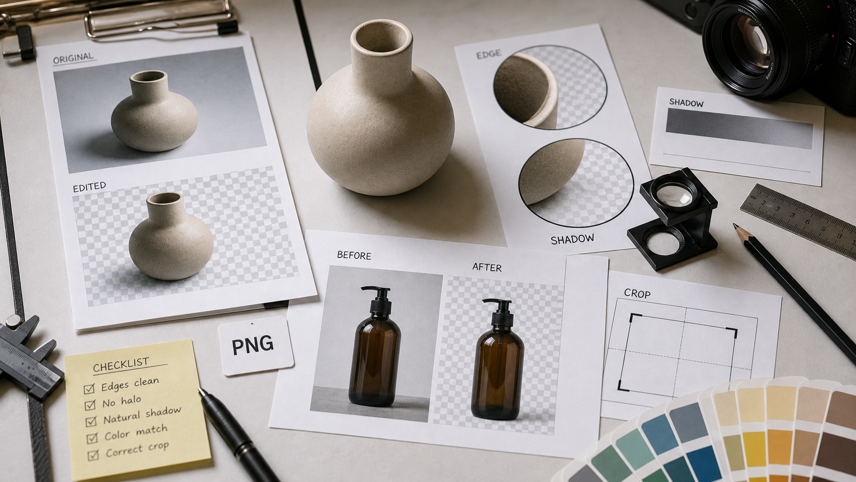 AI Background Remover for Product Photos: Quality Checklist blog cover illustration
