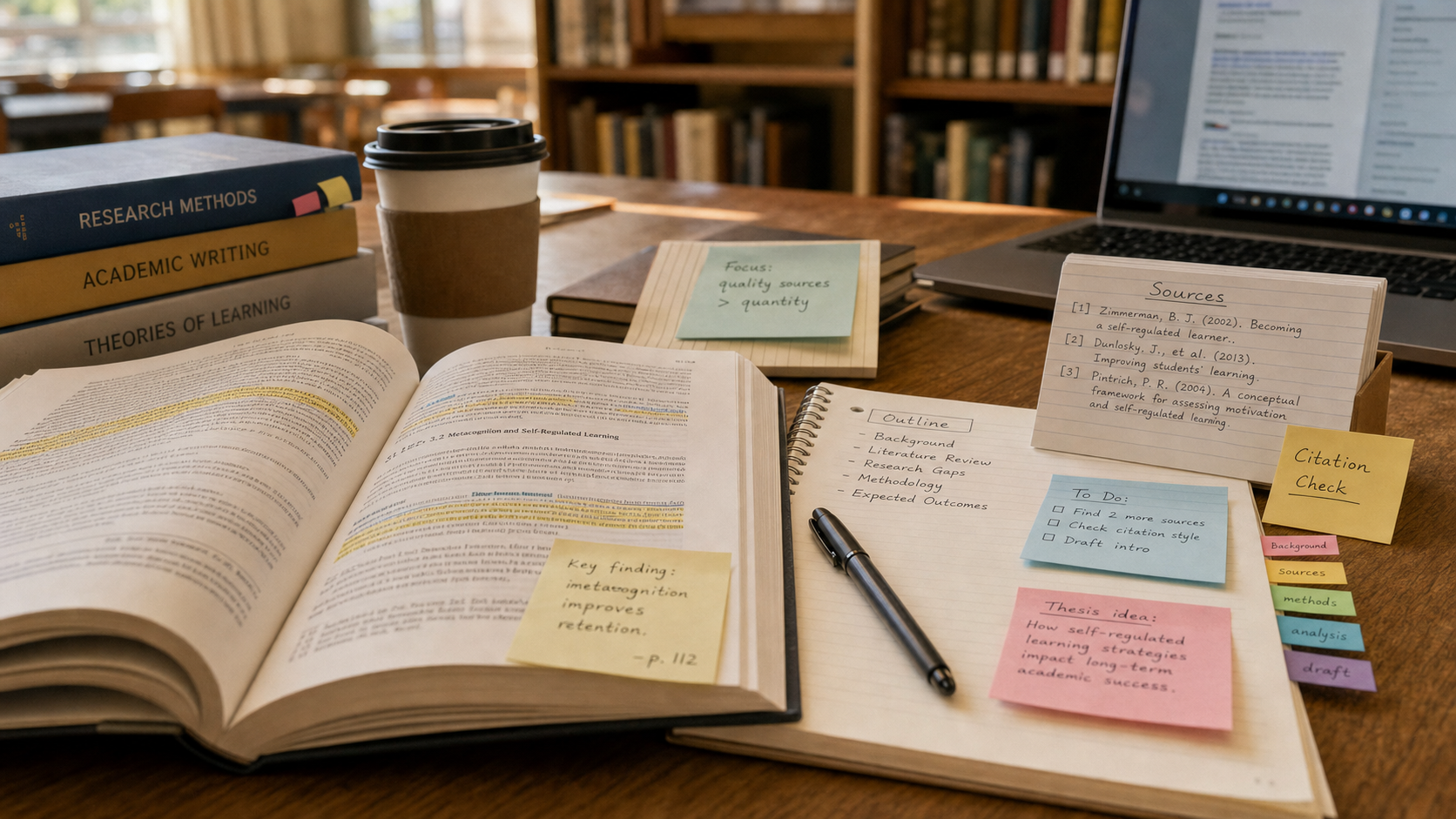 AI Research Assistant for Students: Notes, Sources, and Citation Checks blog cover illustration