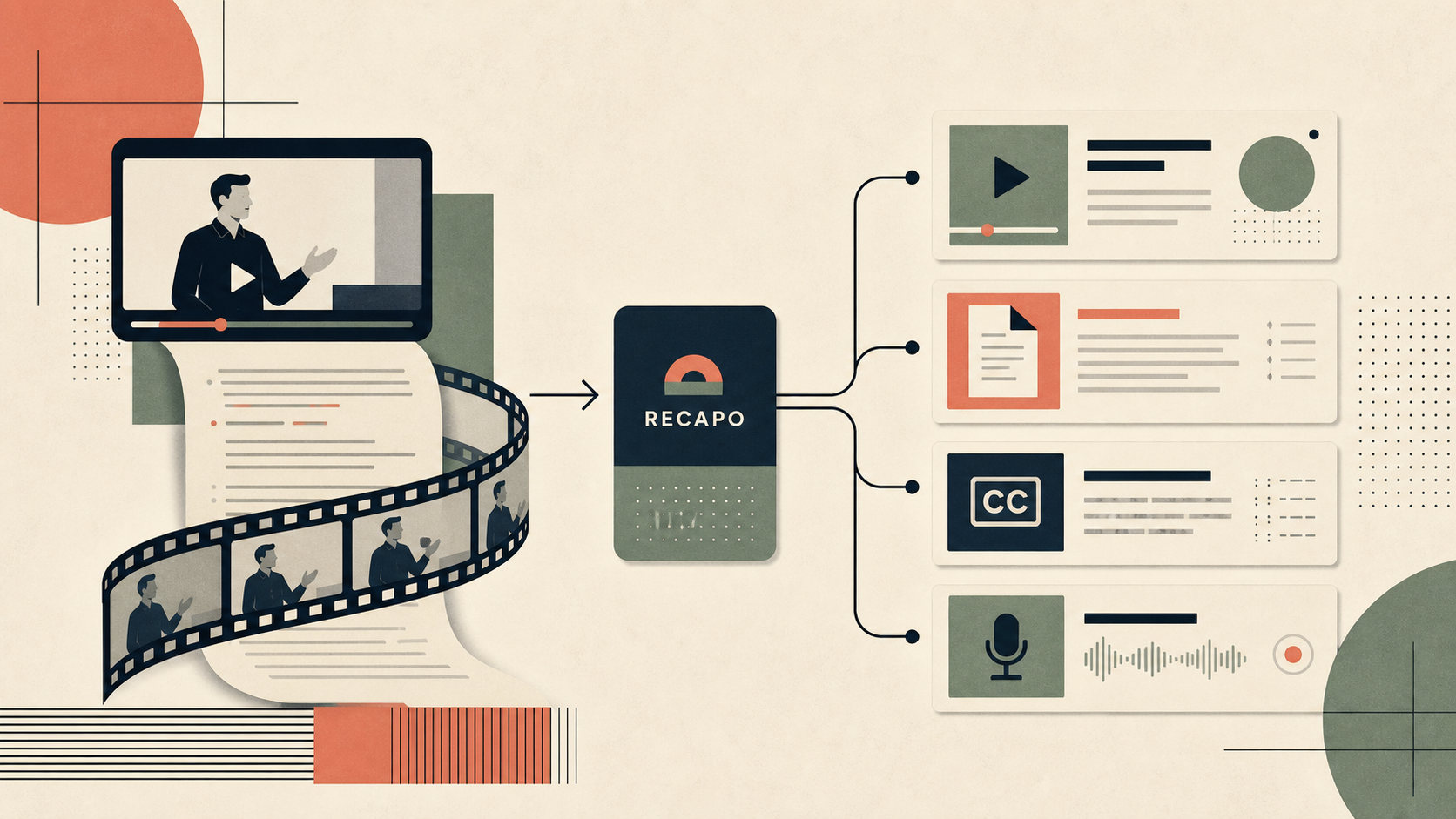 AI Video Recap Tool: How to Turn Long Videos Into Publishable Clips blog cover illustration