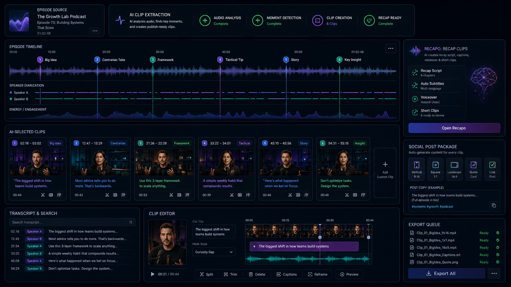 AI Tools for Podcast Clips: Turn Episodes Into Shorts and Social Posts blog cover illustration