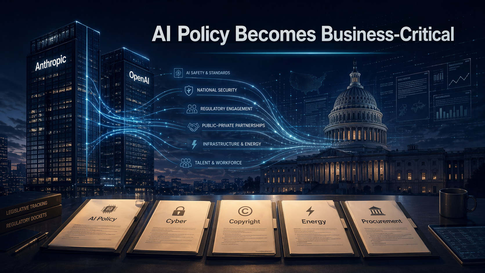 Anthropic and OpenAI Post Record Lobbying Quarters as AI Policy Becomes a Core Business Issue news cover image